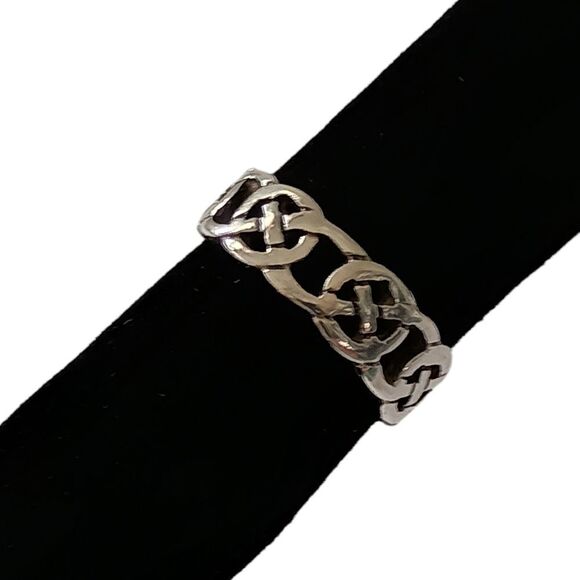 Sterling Silver Celtic Knot Band Ring Sz 8 925 Irish Viking Gaelic Scottish - Picture 6 of 16